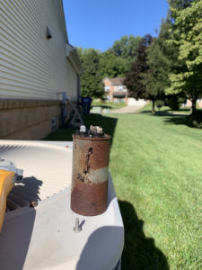 Rusted AC Capacitor