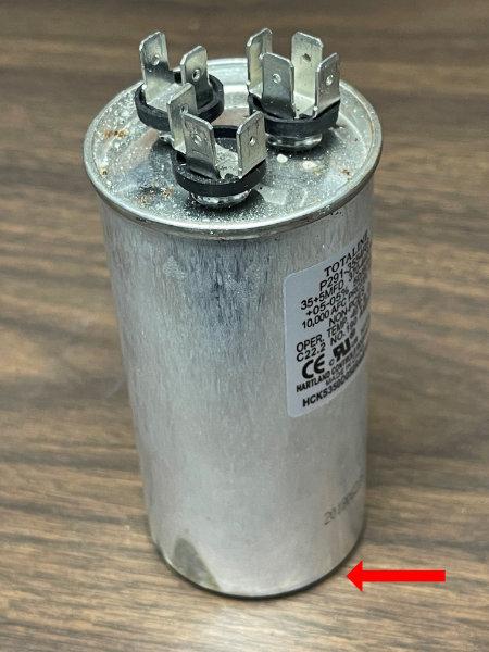 Slightly Bulged Capacitor Slightly Bulged Capacitor
