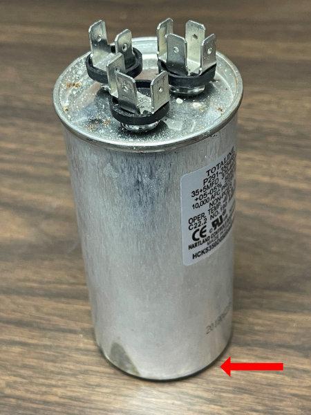 Slightly Bulged Capacitor